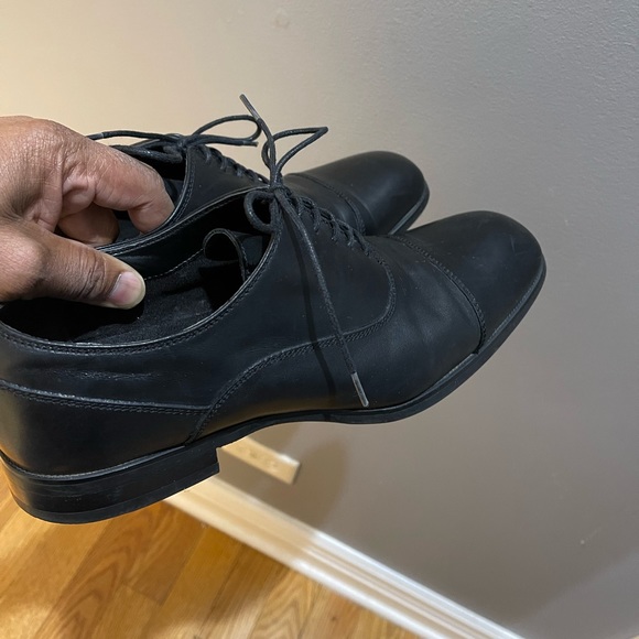 Calvin Klein Carlton lace-up dress shoes Blk Sz 9M - Picture 3 of 16